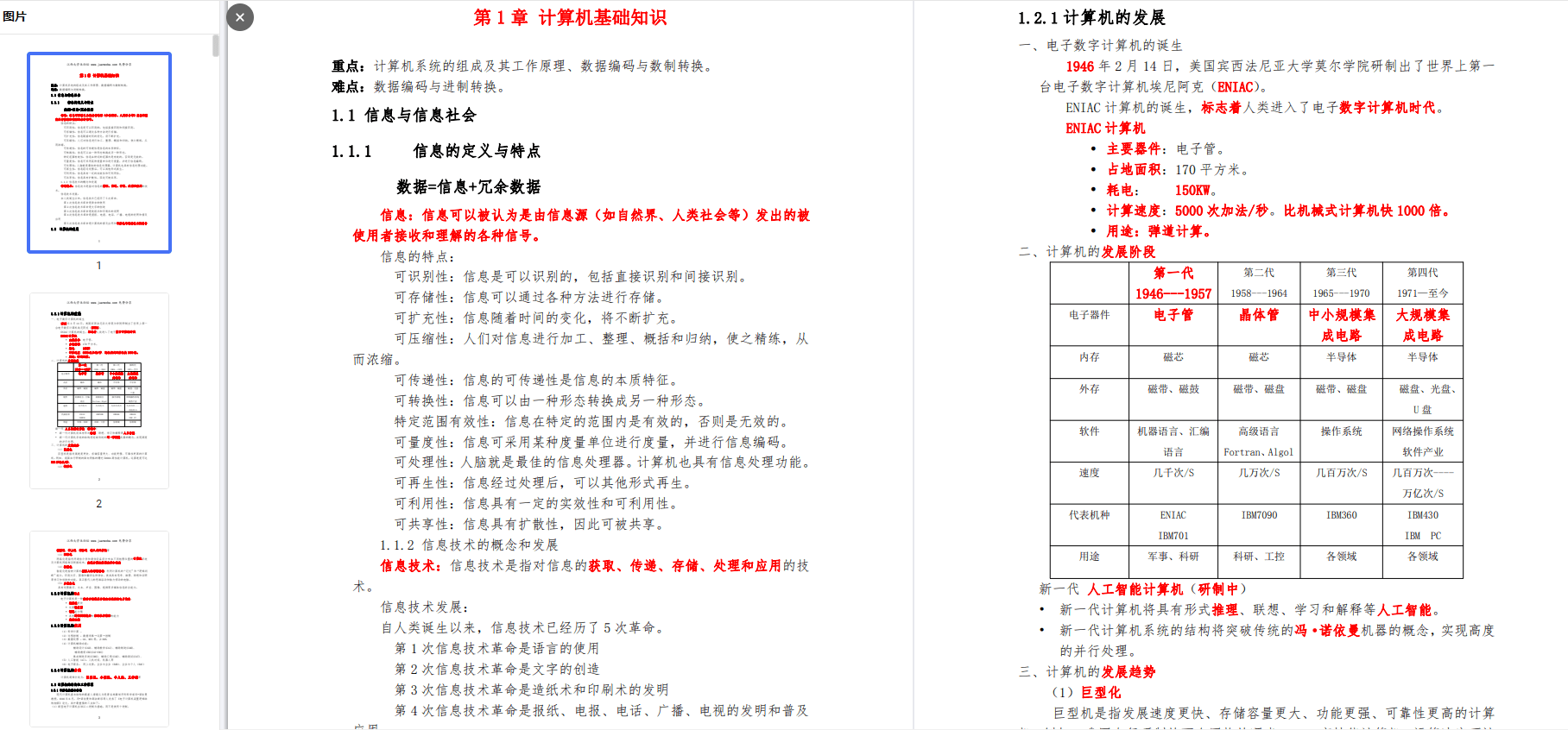 【信息技术D笔记】文字详细版！重难知识点一网打尽，完美符合江西专升本新大纲，适合基础复习使用，自学必备！-卷我吧论坛-一个属于江西大学生的学习圈子